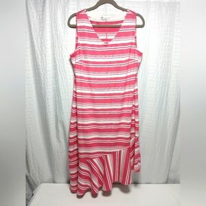 Fig Voyage Sleeveless V Neck Maxi Asymmetrical Hem. Size XL